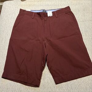 Burgundy J.Crew shorts new with tags size 33